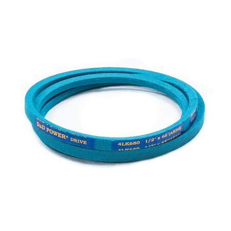 D&D 4LK680 68" Outside Length, 1/2" Top Width, 1 Ribs 4LK680